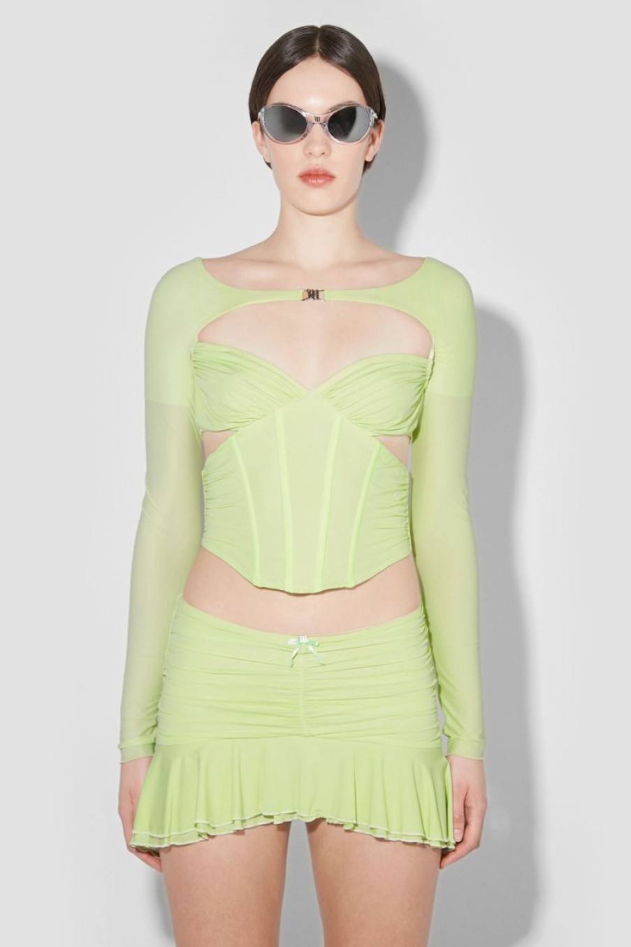 MISBHV Pandora Shrug Lime Online