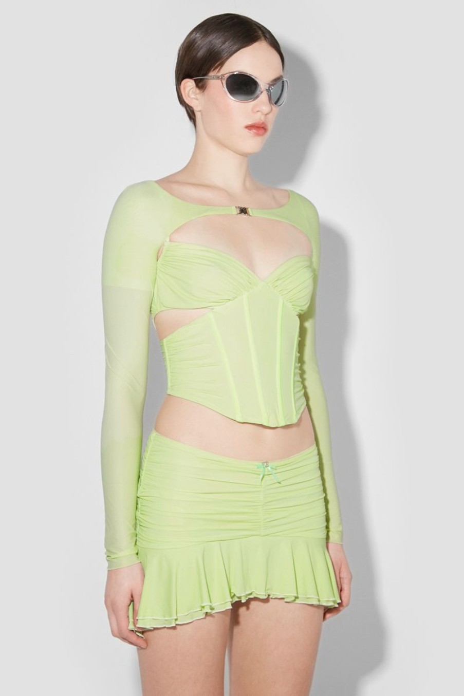 MISBHV Pandora Shrug Lime Online