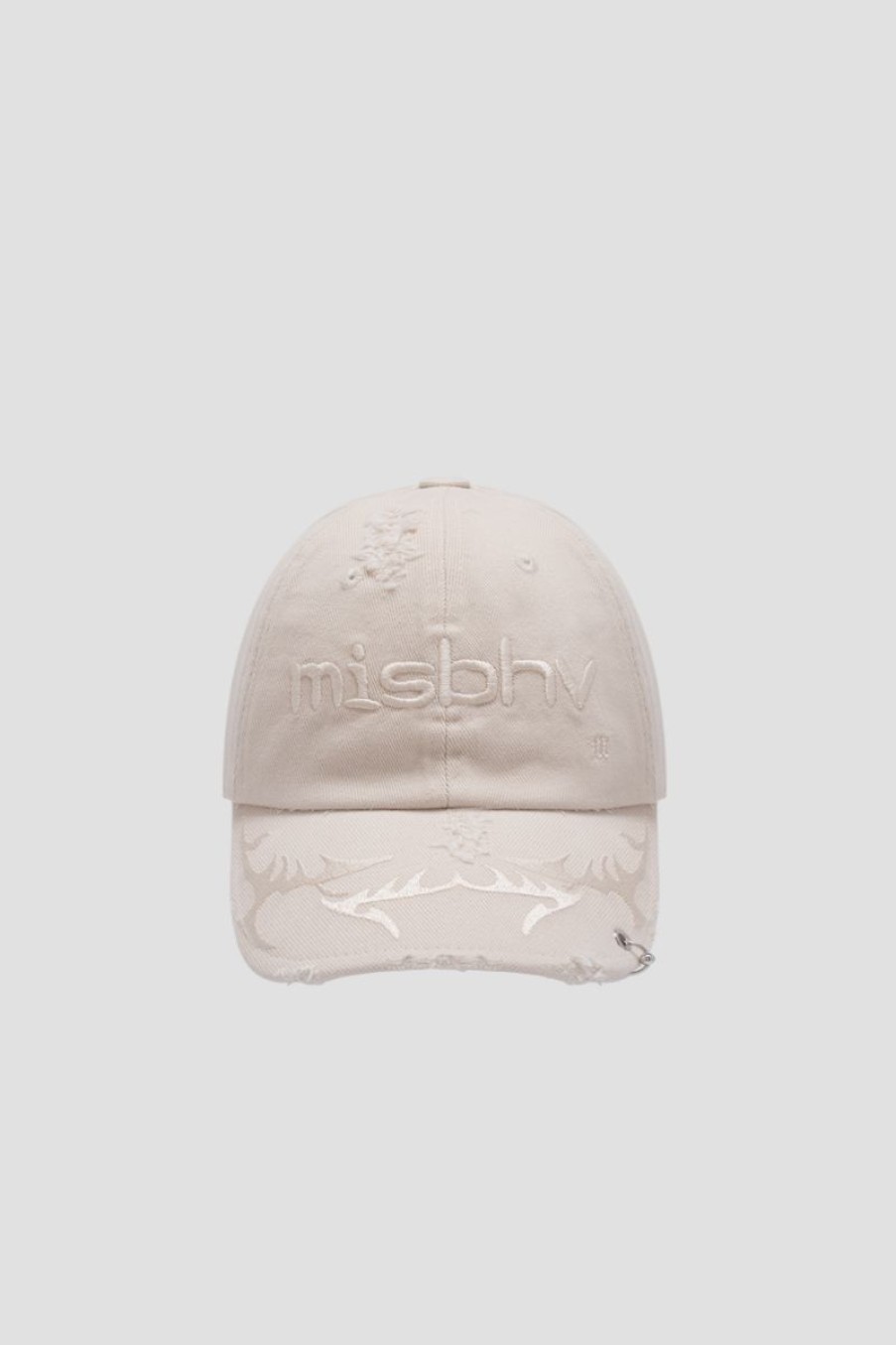 MISBHV Pierced Cap Off White New