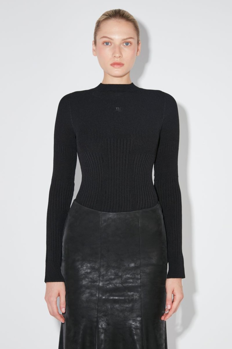 MISBHV Ribbed Longsleeve Mockneck Black Best