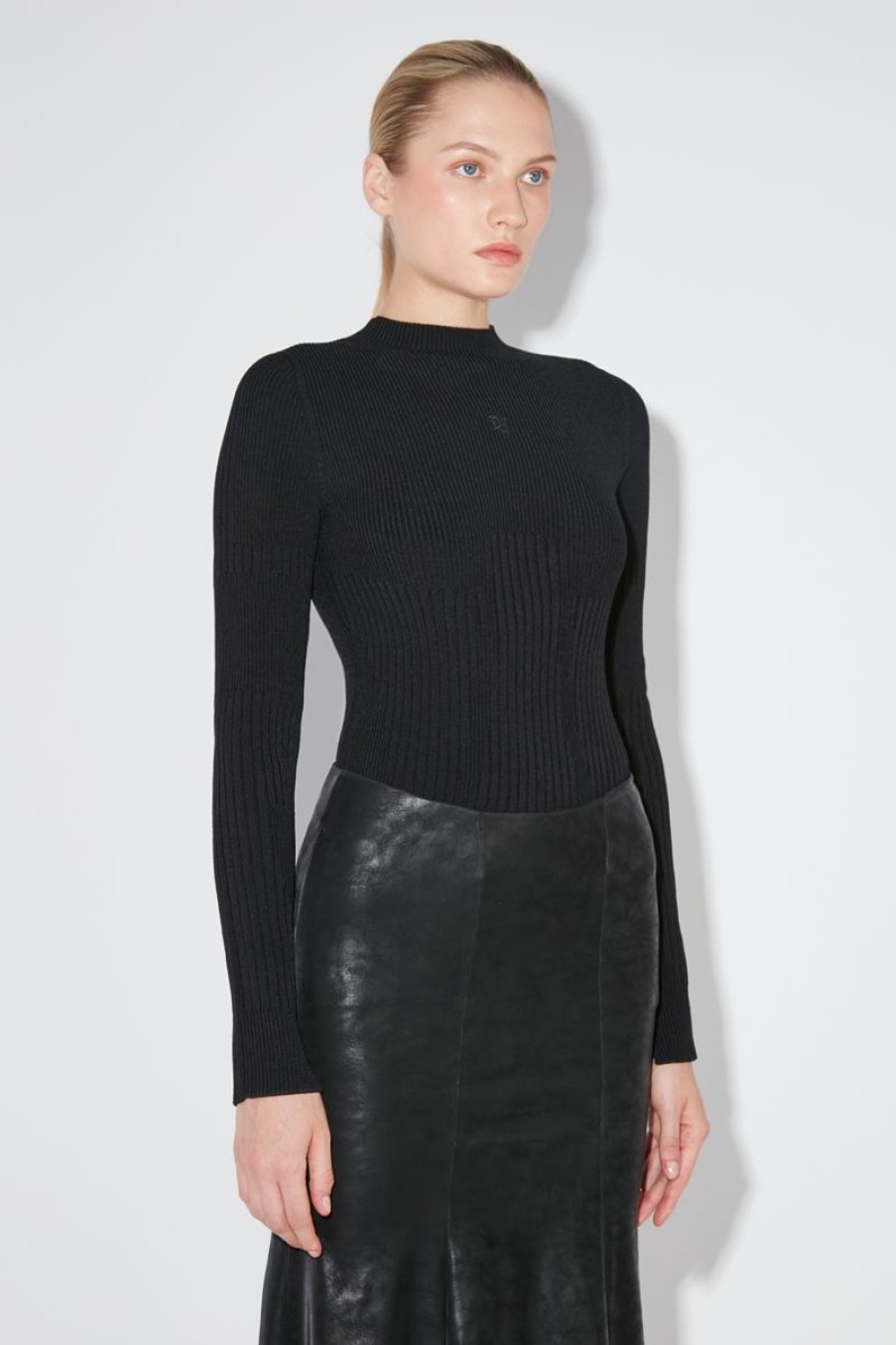 MISBHV Ribbed Longsleeve Mockneck Black Best