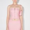 MISBHV Jacquard Canvas Monogram Corset Top Bubblegum Best