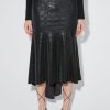 MISBHV Faux Leather Midi Skirt Black Best