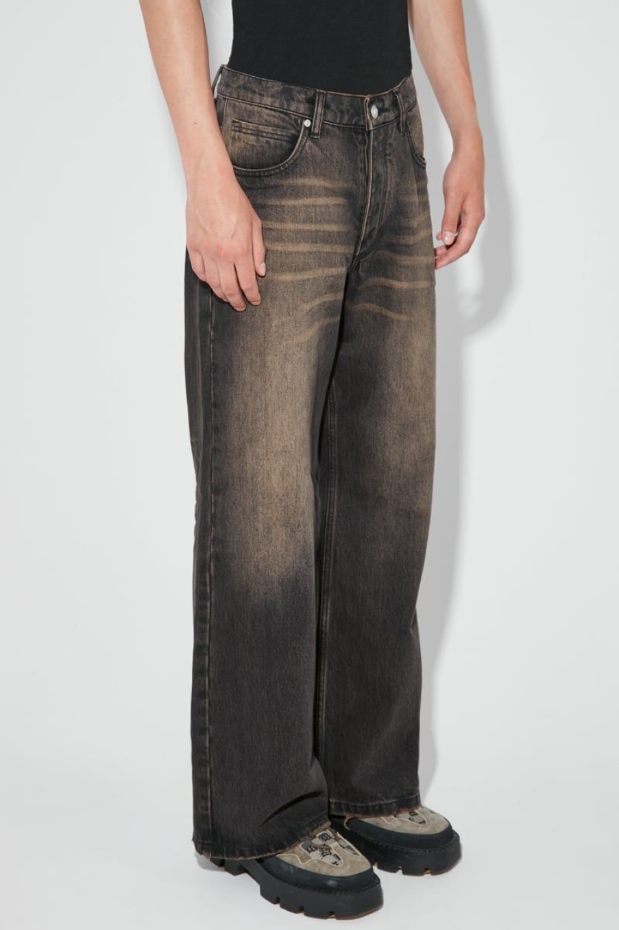 MISBHV 2000 Trousers Gold Dust Wash Black/Brown New