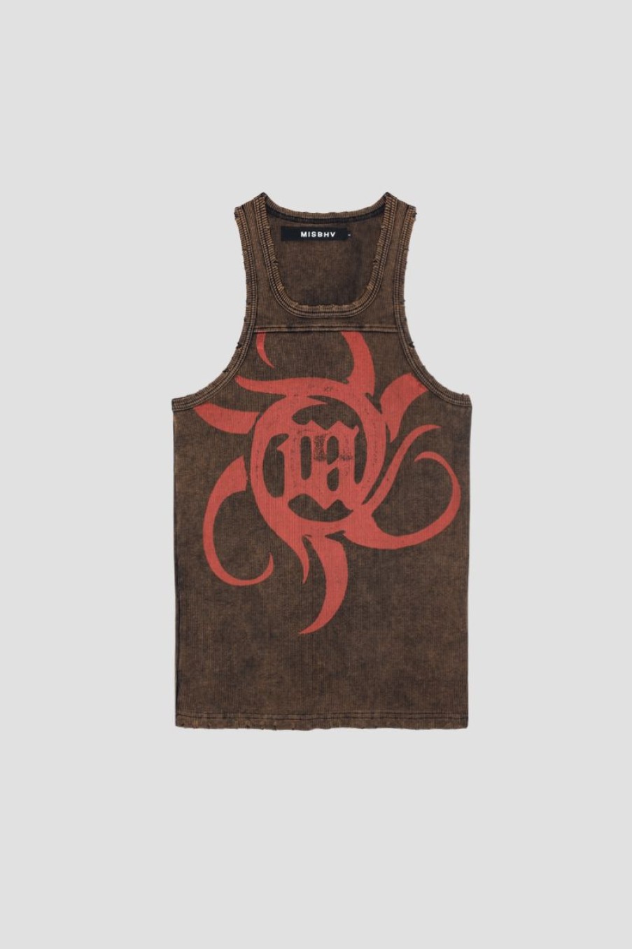 MISBHV The Beach Tank Top Washed Brown Hot