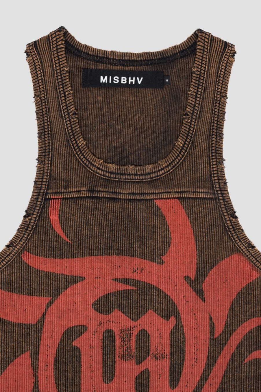 MISBHV The Beach Tank Top Washed Brown Hot