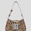 MISBHV Leather Shoulder Bag Small Snakeskin Snakeskin Beige Wholesale