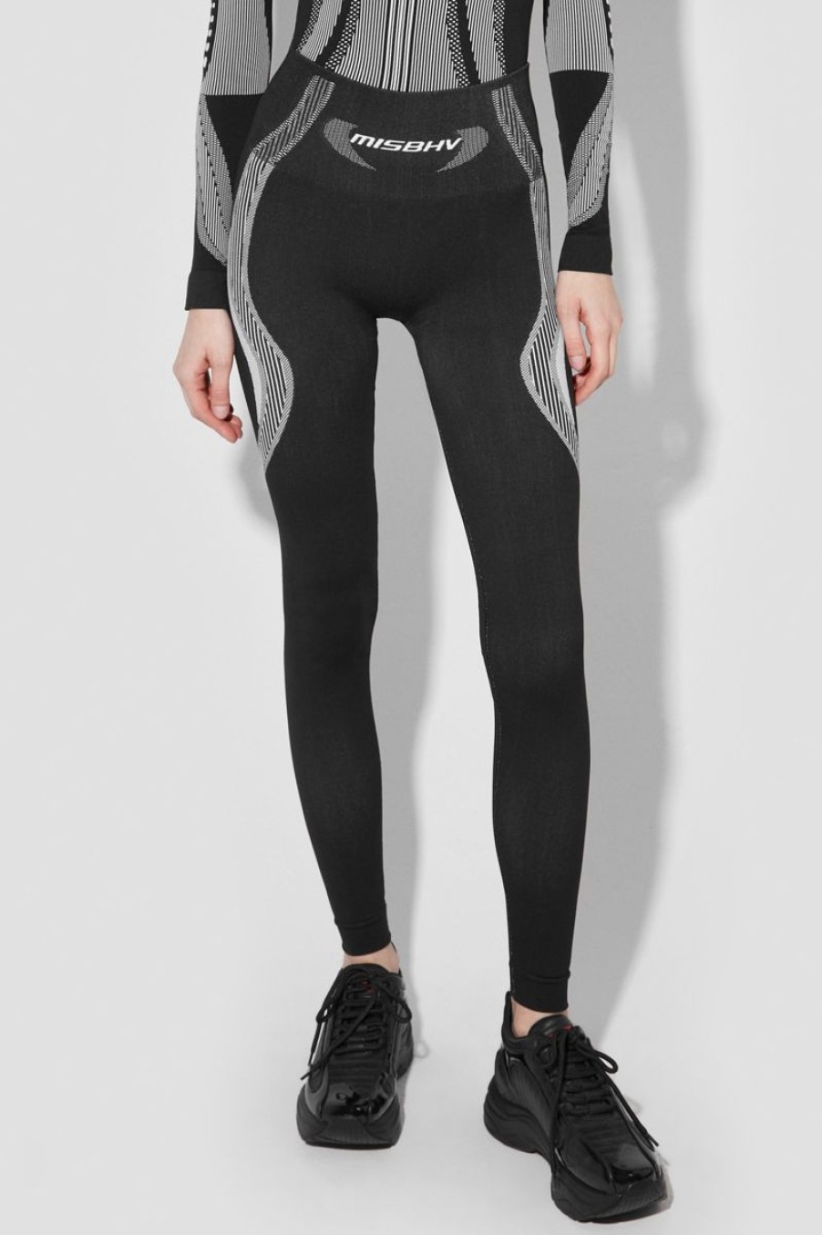 MISBHV Sport Active Classic Leggings Black/White Clearance