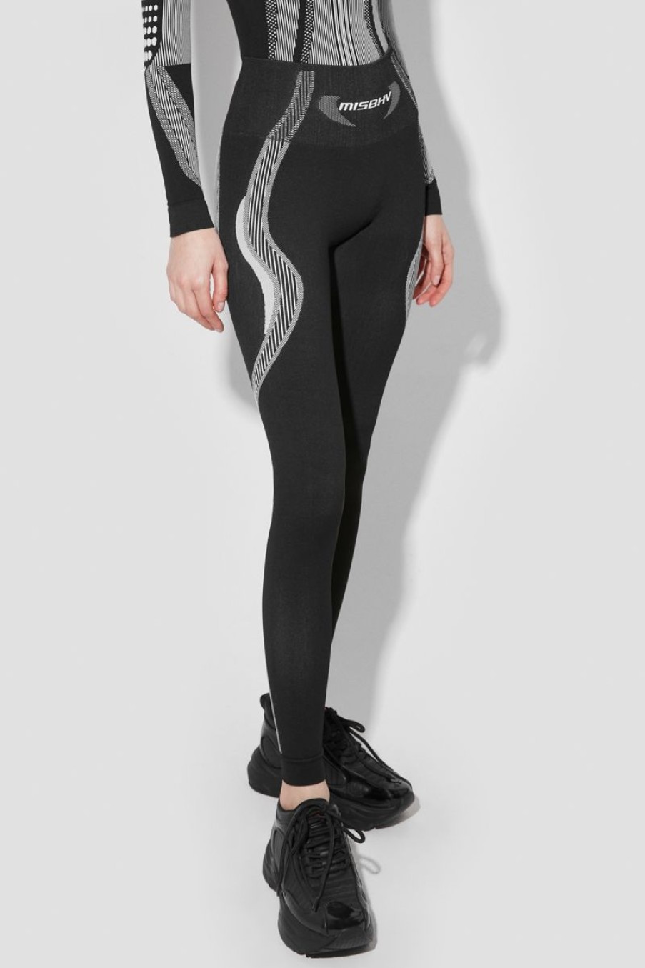 MISBHV Sport Active Classic Leggings Black/White Clearance