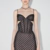 MISBHV Mesh Monogram Corset Mini Dress Black Wholesale