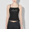 MISBHV Misbhv Crystal Mesh Tank Top Black Hot