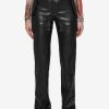 MISBHV Vegan Leather Moto Trousers Black New