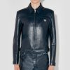 MISBHV Faux Leather Jacket Midnight Blue Best