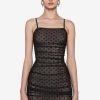 MISBHV Mesh Monogram Draped Mini Dress Black Clearance