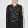 MISBHV Monofilament Pinstripe Knitted Longsleeve Black Wholesale