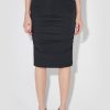 MISBHV Lara Ruched Midi Skirt Black Wholesale