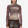 MISBHV Typewriter Pierced Longsleeve Brown Online