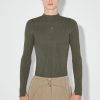 MISBHV Ribbed Longsleeve Mockneck Grunge Olive New