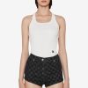 MISBHV Denim Monogram Mini Shorts Black Clearance