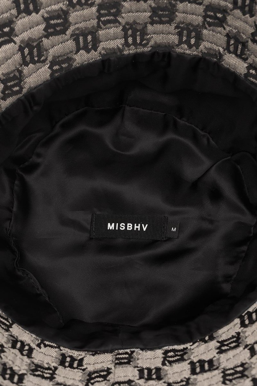 MISBHV Leather-Trimmed Monogram Bucket Hat Multicolor Online