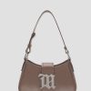 MISBHV Leather Shoulder Bag Small Travertine Clearance