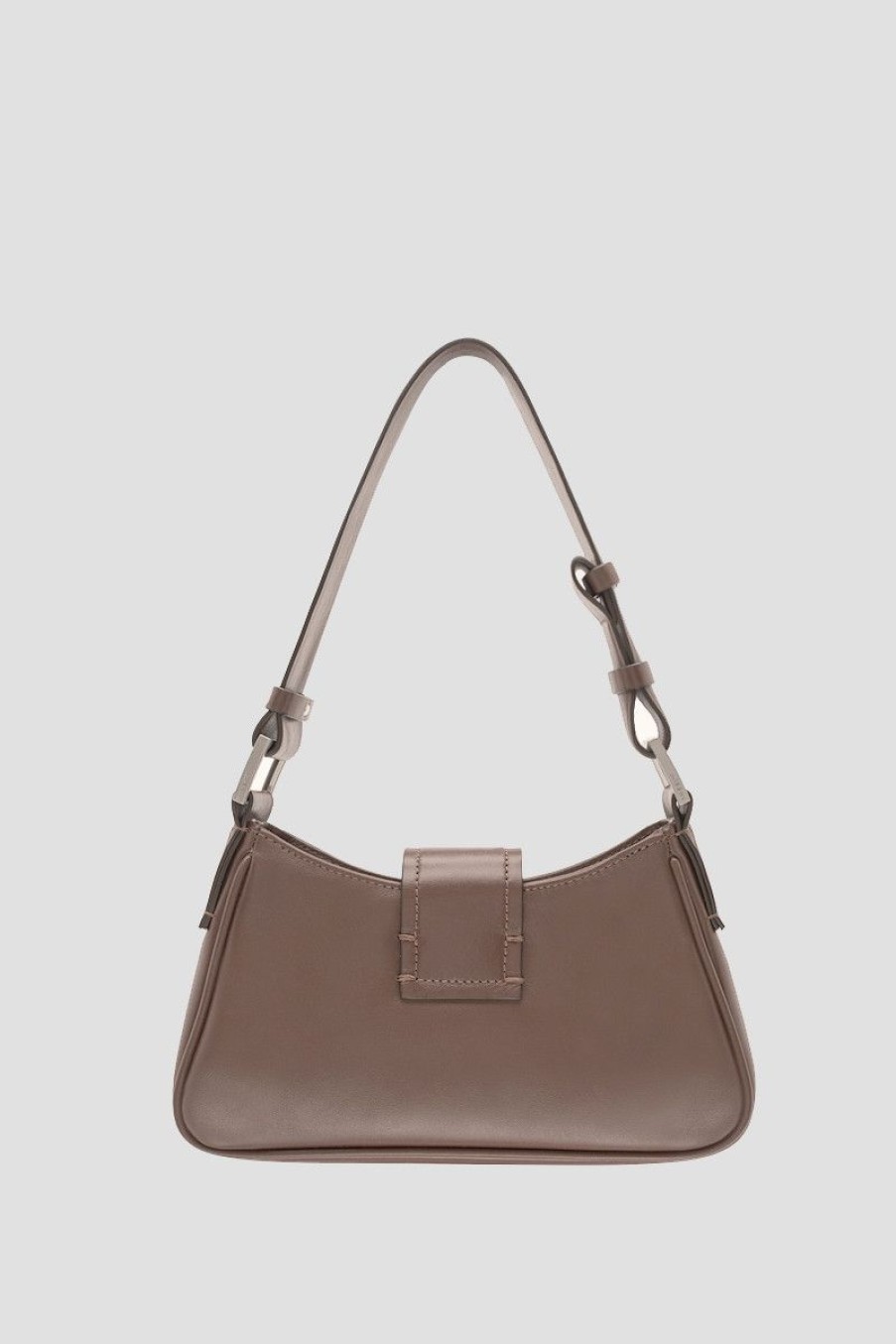 MISBHV Leather Shoulder Bag Small Travertine Clearance