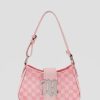 MISBHV Jacquard Monogram Shoulder Bag Small Bubblegum Hot