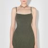 MISBHV Knitted Seamless Mini Dress Forest Green New