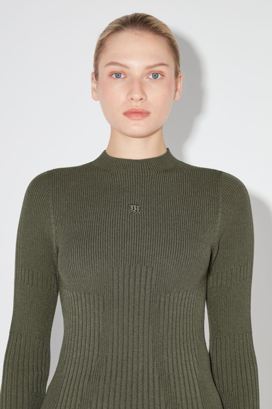 MISBHV Ribbed Longsleeve Mockneck Grunge Olive Best