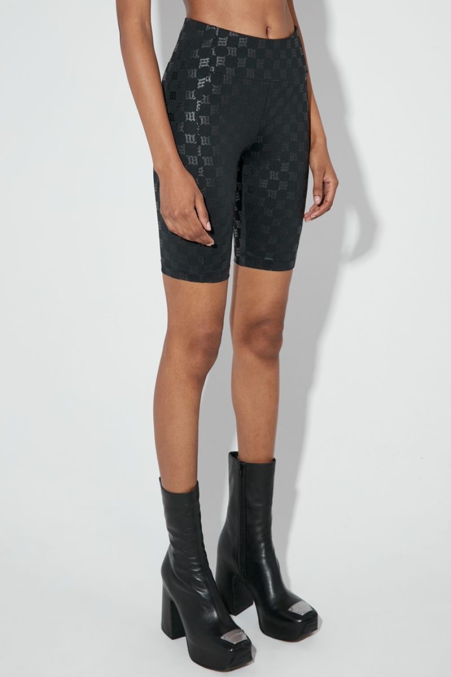 MISBHV Monogram High Waisted Biker Shorts Black Online