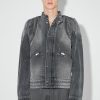 MISBHV Downtown La Denim Moto Jacket Black New