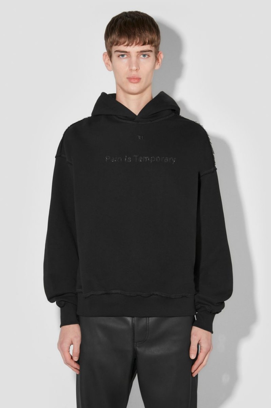 MISBHV Pain Is Temporary Glitter Hoodie Black New