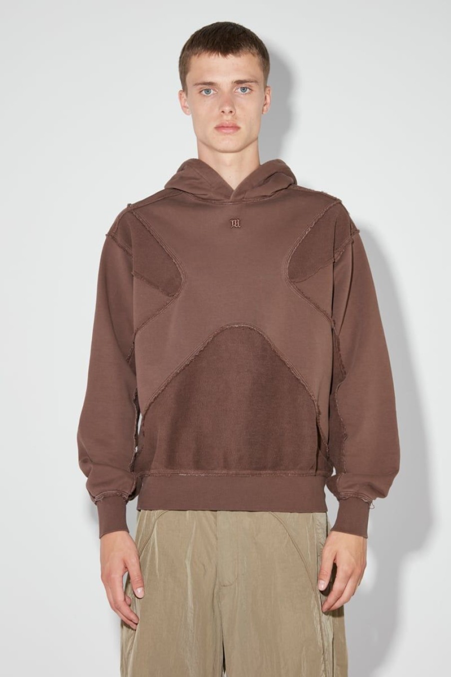 MISBHV X Hoodie Dark Brown Online