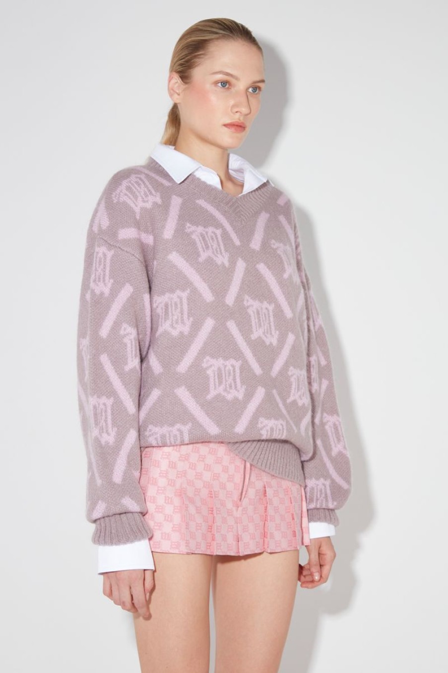 MISBHV M Argyle Knit SmoNew Pink New