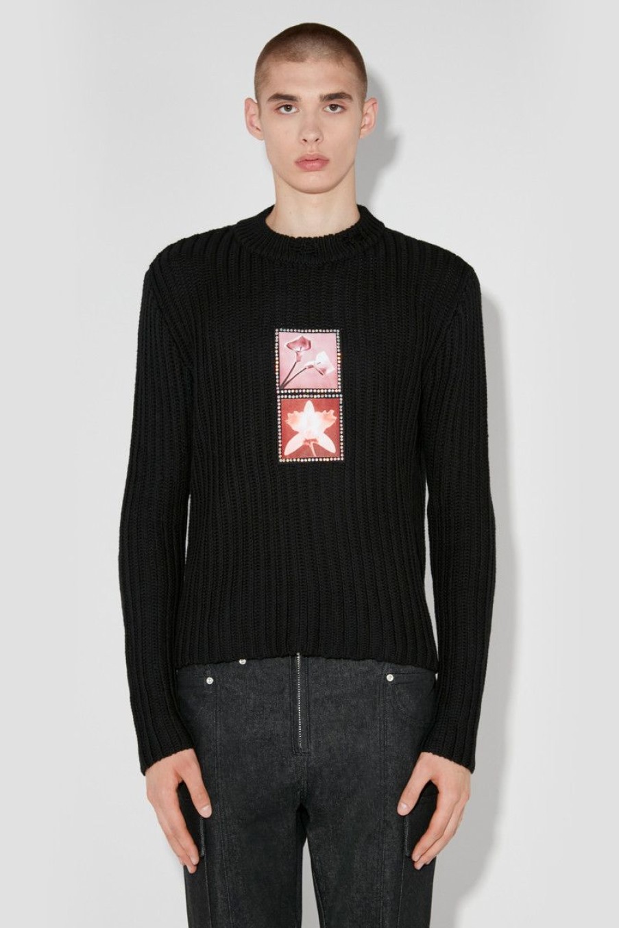 MISBHV Lily / Orchid / Robert Mapplethorpe Sweater Black Clearance