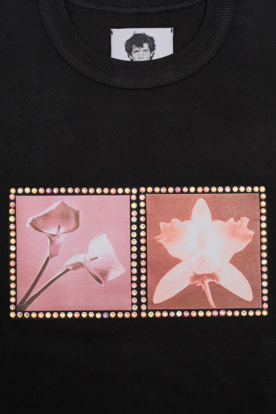 MISBHV Lily / Orchid / Robert Mapplethorpe T-Shirt Black Wholesale