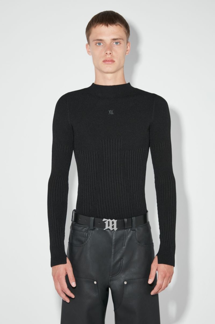 MISBHV Ribbed Longsleeve Mockneck Black New