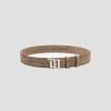 MISBHV Cracked Genuine Leather Belt Taupe Online