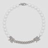 MISBHV Pearl & Curb Link Choker White New