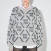 MISBHV M Argyle Knit Perfect Grey New