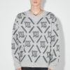 MISBHV M Argyle Knit Perfect Grey Best