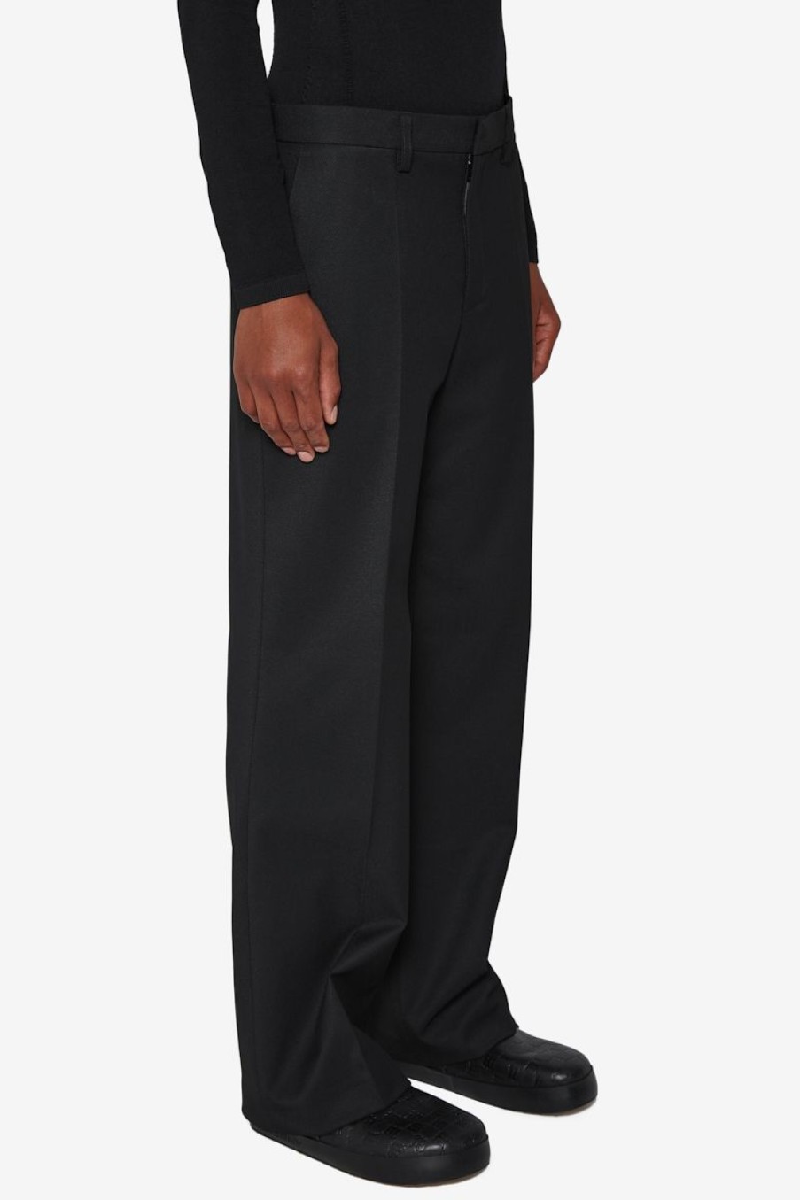 MISBHV Relaxed Tailored Trousers Black Clearance