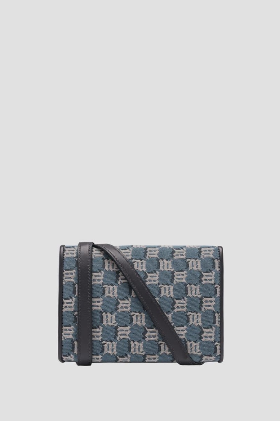 MISBHV Jacquard Monogram Phone Pouch Blue Online