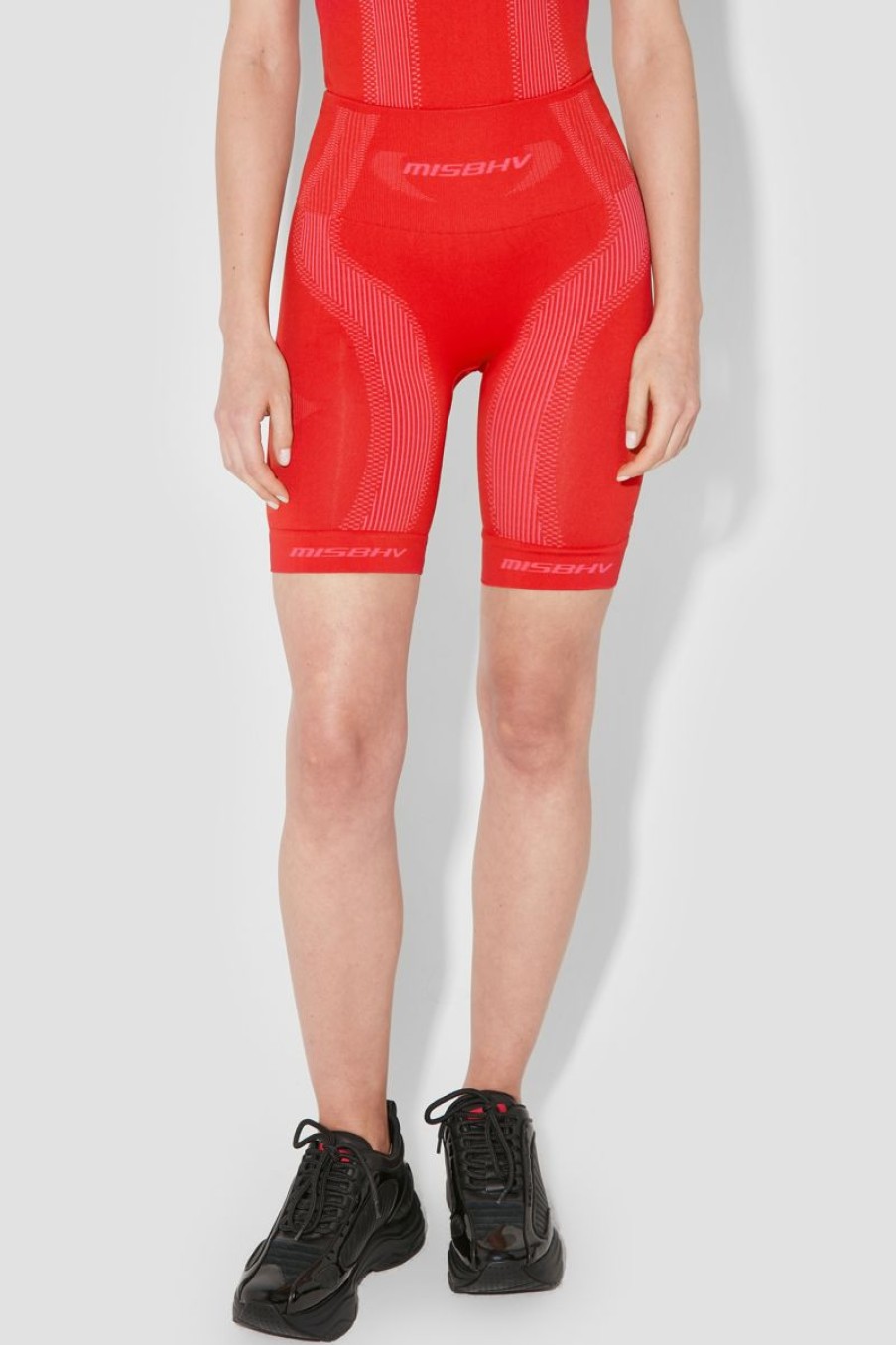 MISBHV Sport Biker Shorts Coral Red Clearance