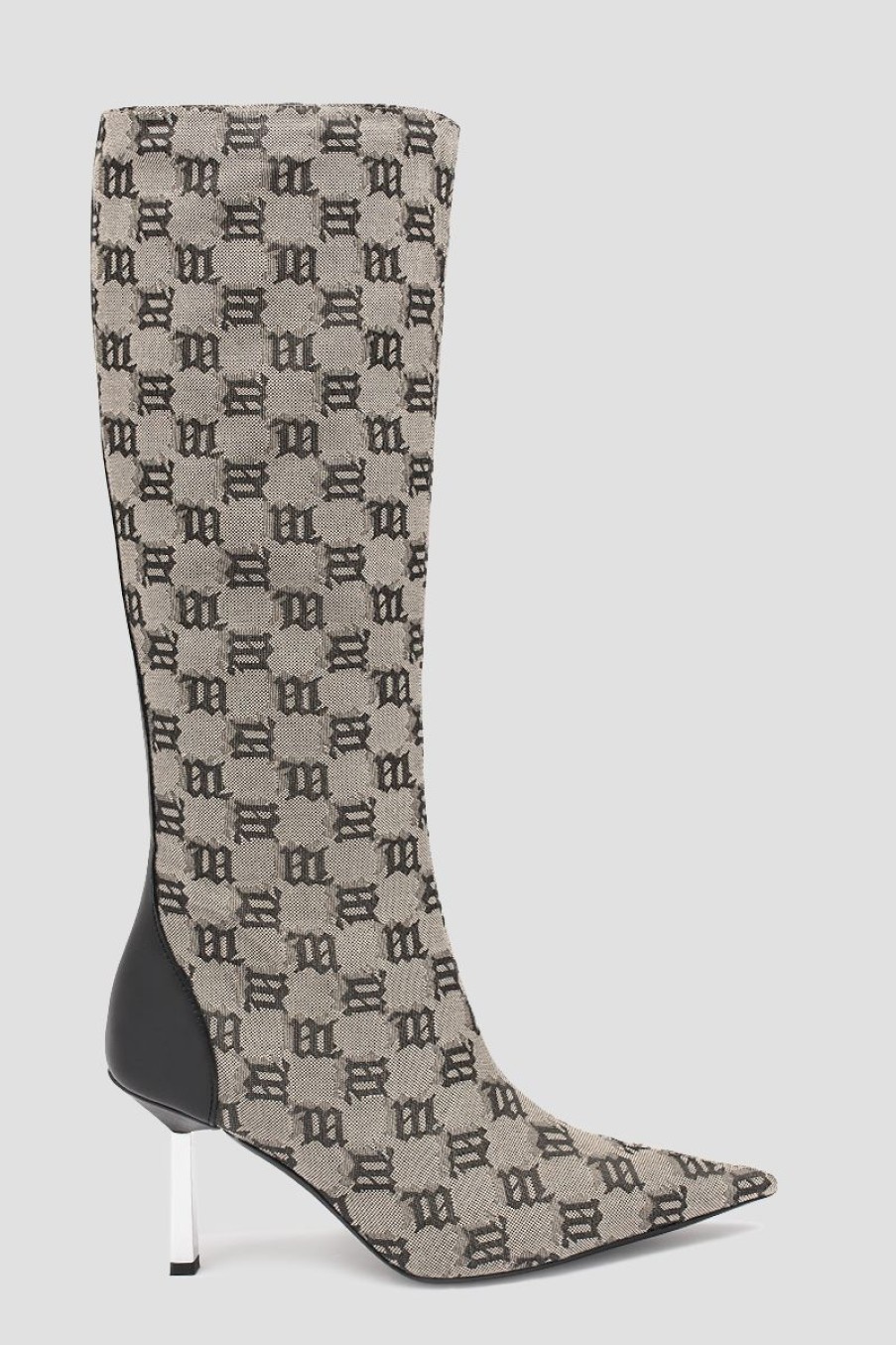 MISBHV Sasha Knee High Boot Monogram Beige Best