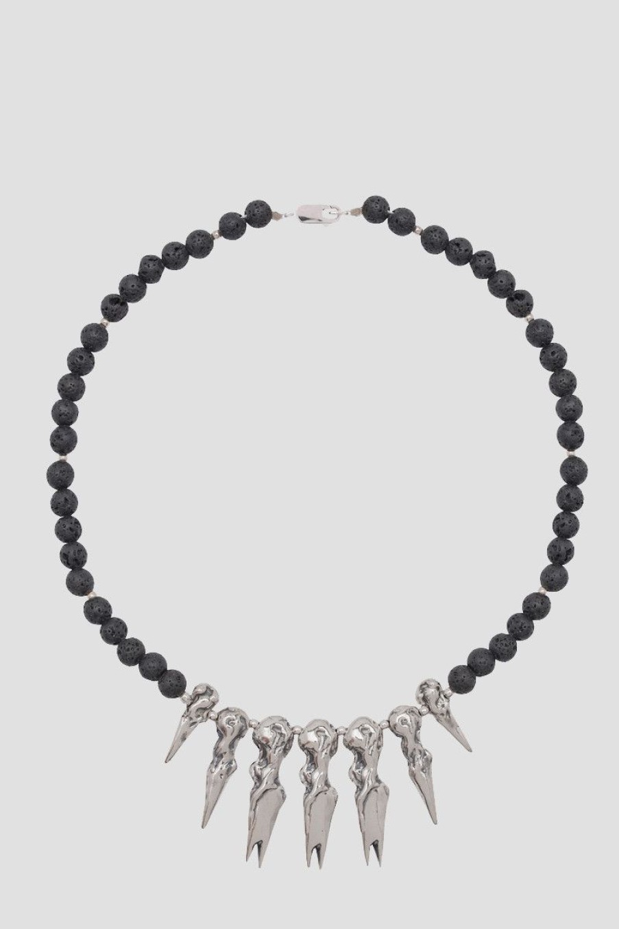 MISBHV Spike Choker Necklace Black/Silver Hot