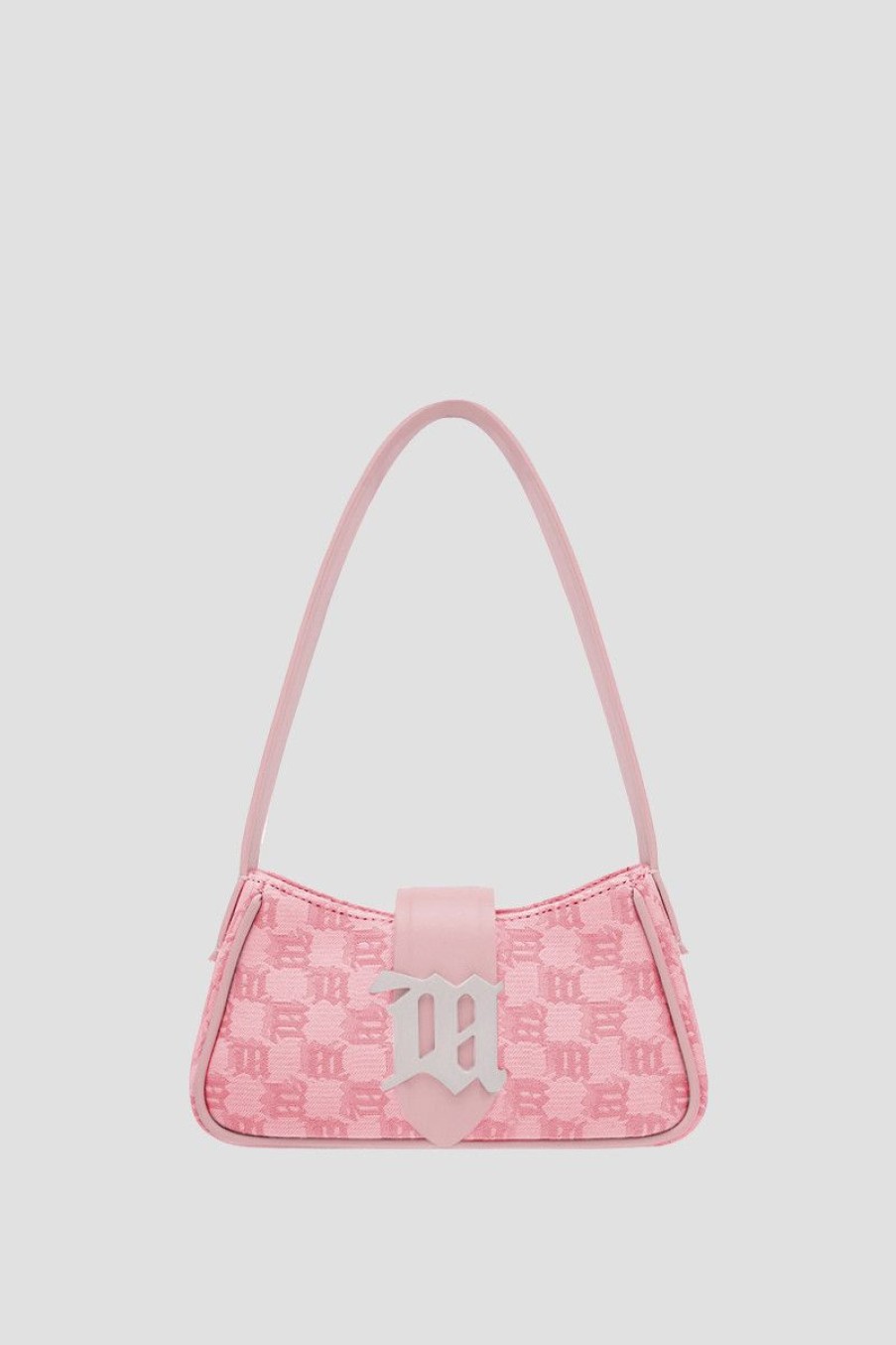 MISBHV Jacquard Monogram Shoulder Bag Mini Bubblegum Wholesale