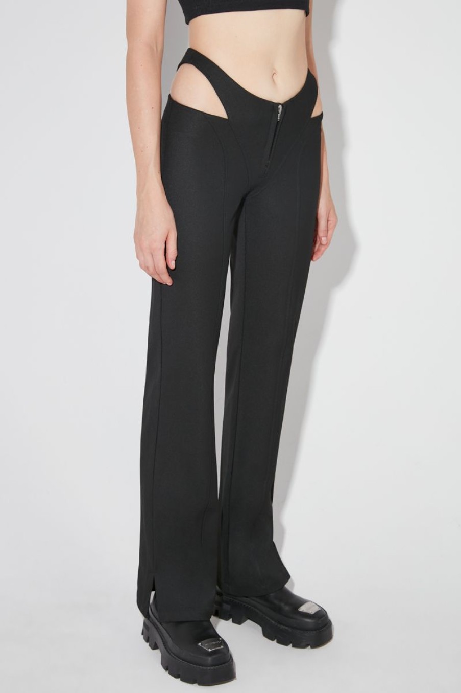 MISBHV Cut Out Trousers Black Wholesale