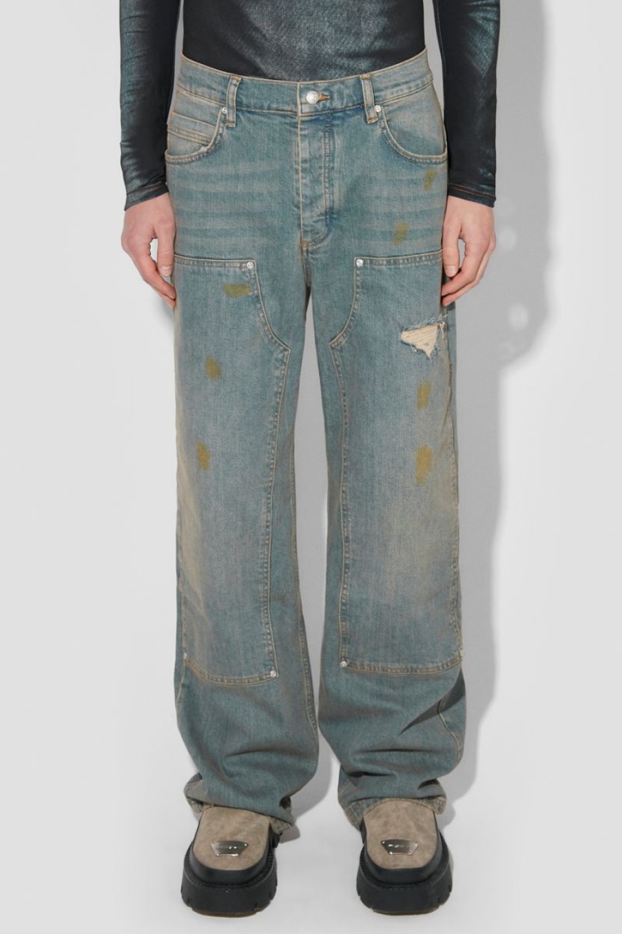 MISBHV Sunrise Wash Carpenter Denim Trousers Blue Hot