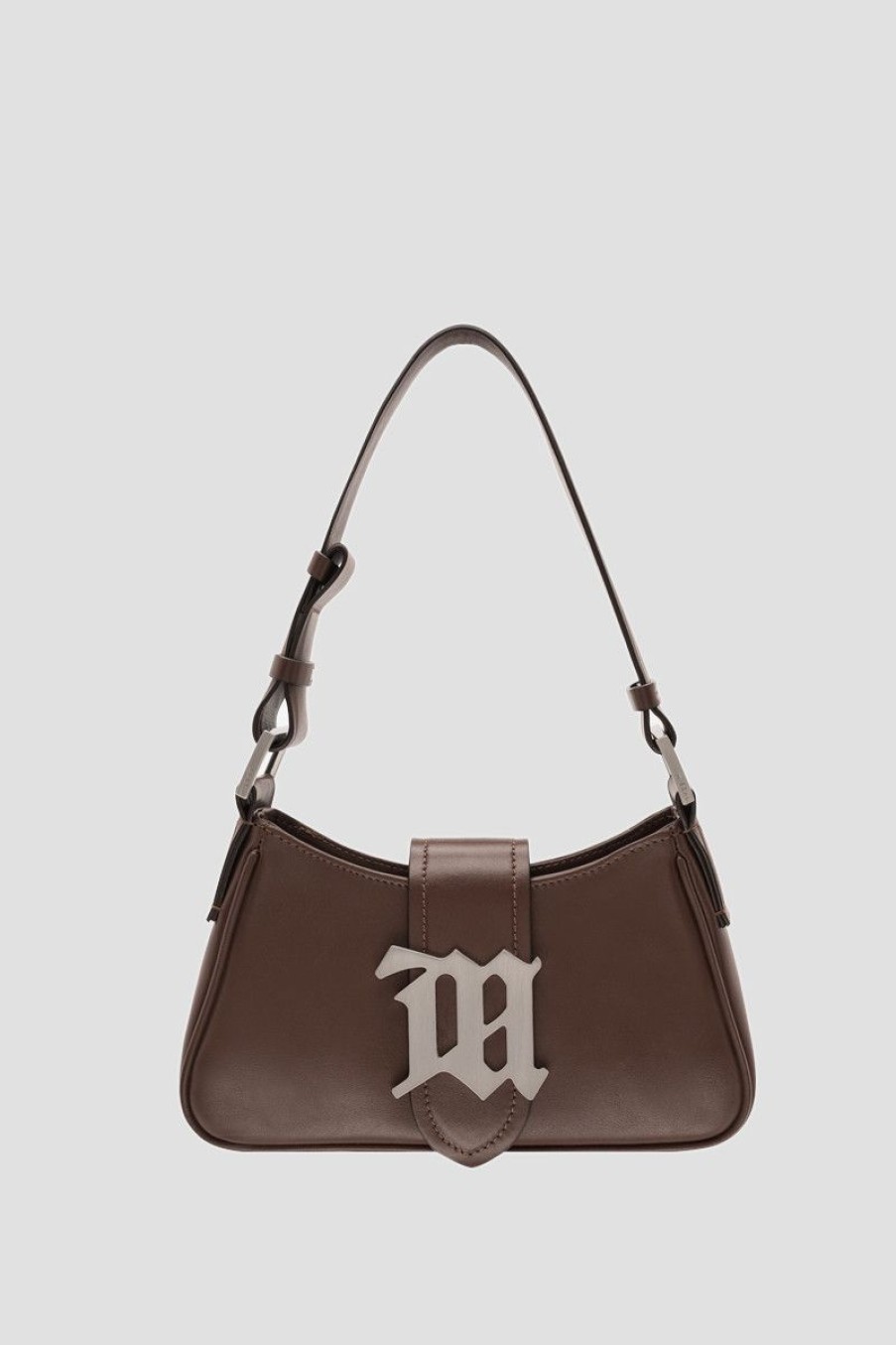 MISBHV Leather Shoulder Bag Small Hot Chocolate Online